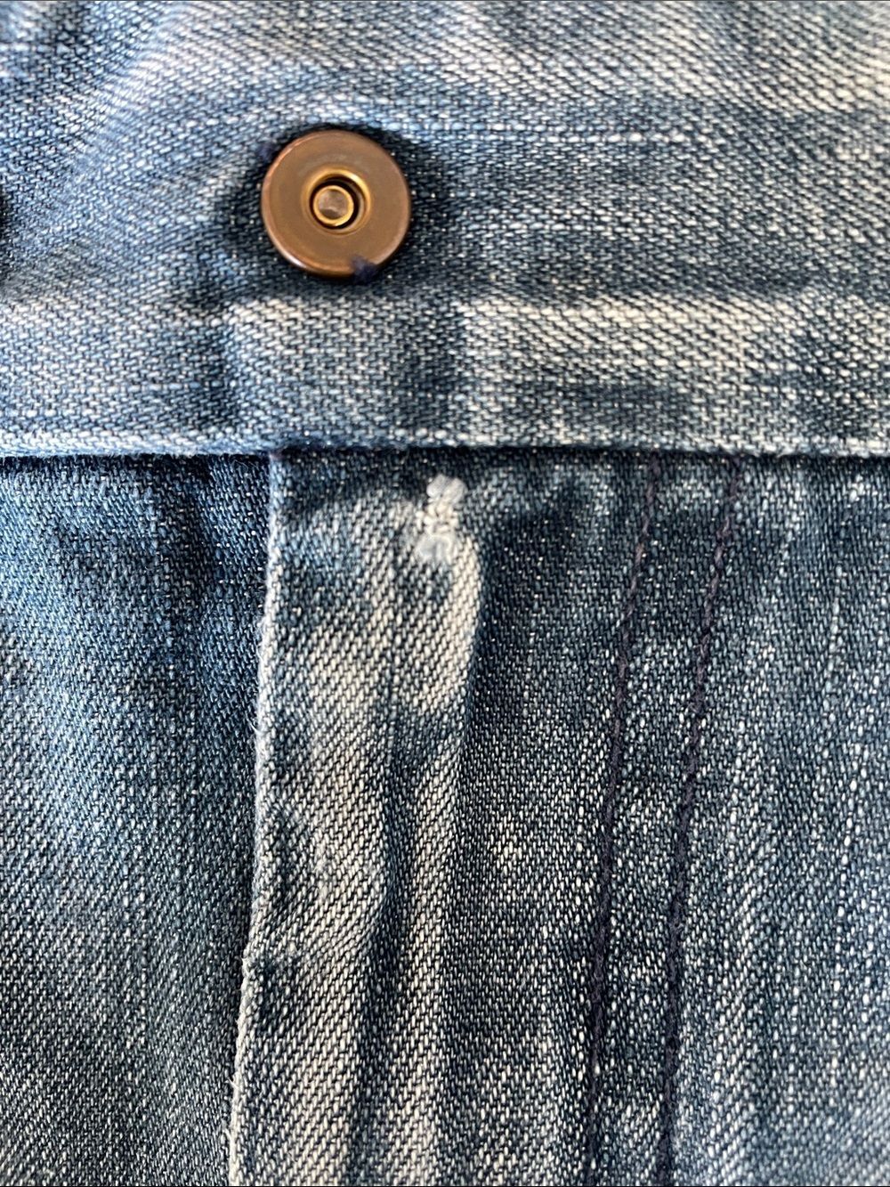7 for all mankind denim jean skirt rivets y2k distressed 30 - Picture 8 of 8